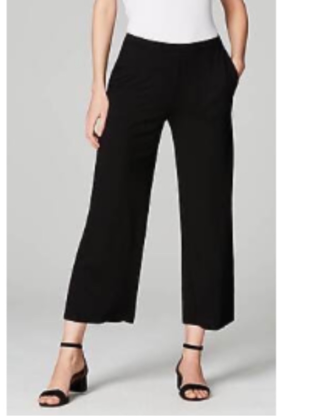 J.Jill black WEAREVER wide leg crop pants 2X NWT